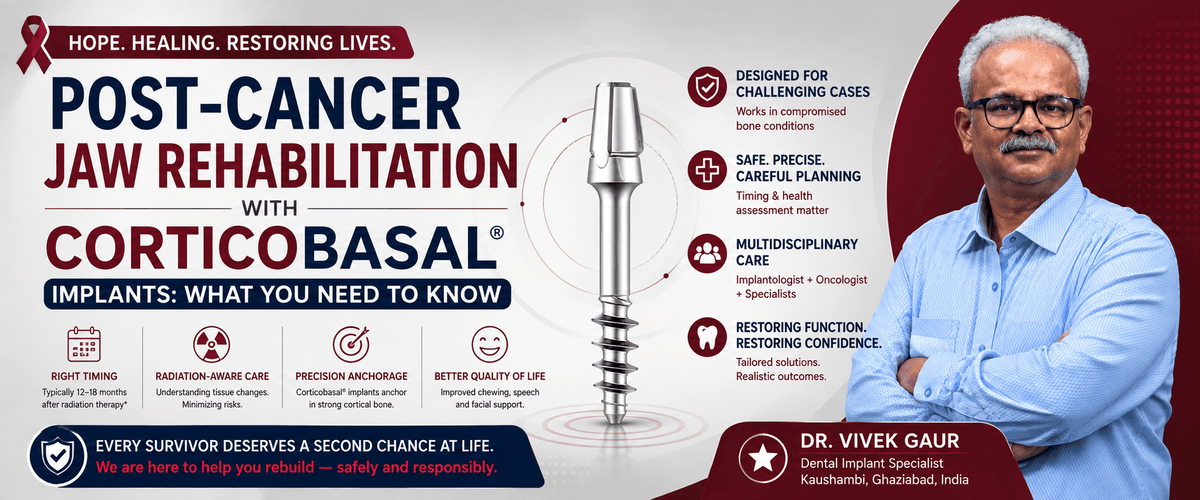 Read more about the article Post-Cancer Jaw Rehabilitation with Corticobasal® Implants: What Patients Need to Know