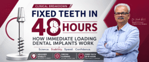 Read more about the article Fixed Teeth in 48 Hours: How Immediate Loading Dental Implants Work — A Clinical Breakdown