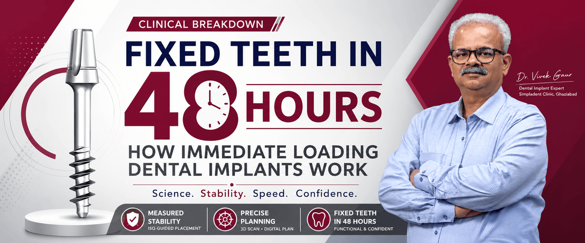 Read more about the article Fixed Teeth in 48 Hours: How Immediate Loading Dental Implants Work — A Clinical Breakdown