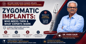 Read more about the article Zygomatic Implants: Who Needs Them and Why Dr. Vivek Gaur Is One of India’s Few Trained Experts