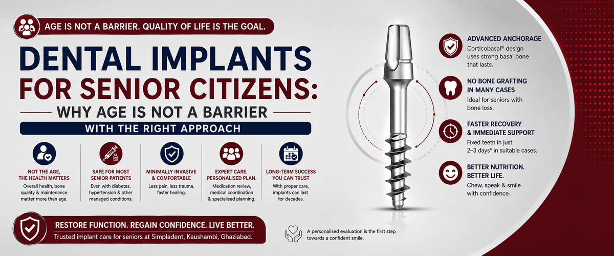You are currently viewing Dental Implants for Senior Citizens in India: Why Age Is Not a Barrier with the Right Approach