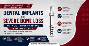 Read more about the article Dental Implants for Severe Bone Loss: The Corticobasal® Solution That Skips Bone Grafting in Suitable Cases